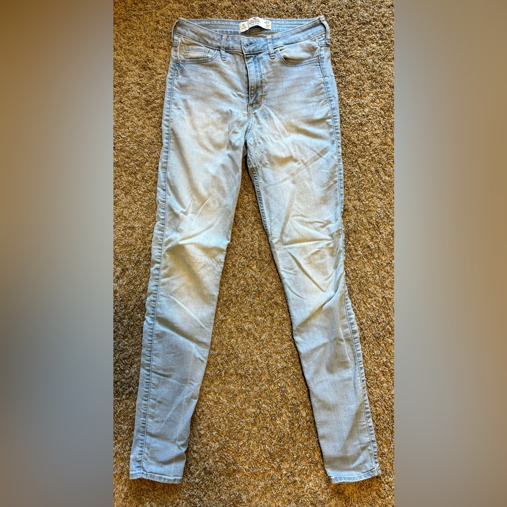 Hollister Super Skinny High Rise Light Jeans